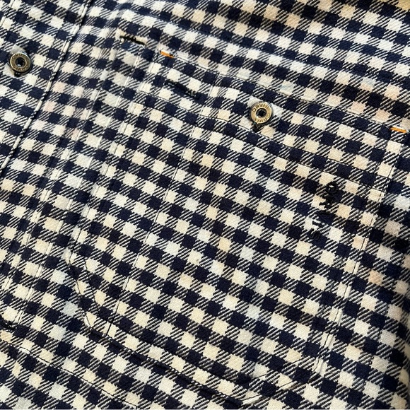Orvis Navy/White Ghingham Check Flannel Shirt, Sz L - Picture 11 of 15